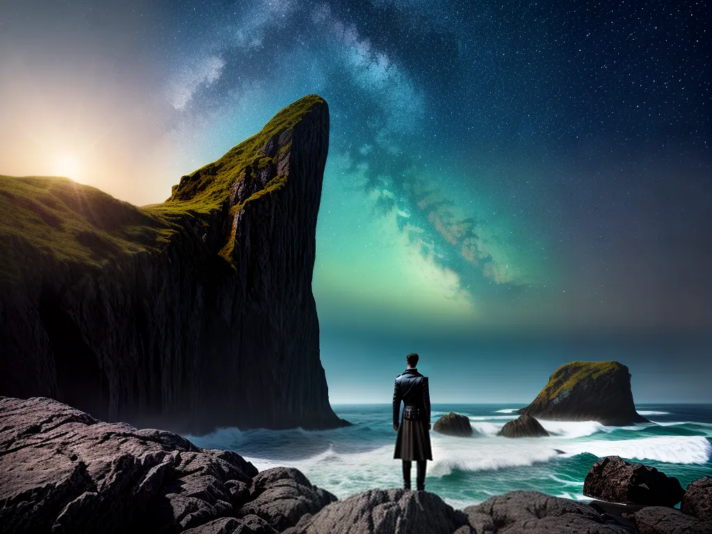 Fotos pintura surreal oceano sonhos