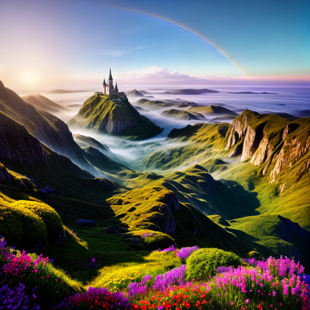 Fotos pintura surreal paisagem utopia