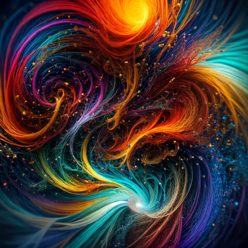 Significado dos Sonhos Caóticos: Desvendando o Inconsciente 5 Fotos pintura vortex colorido abstrato sonhos