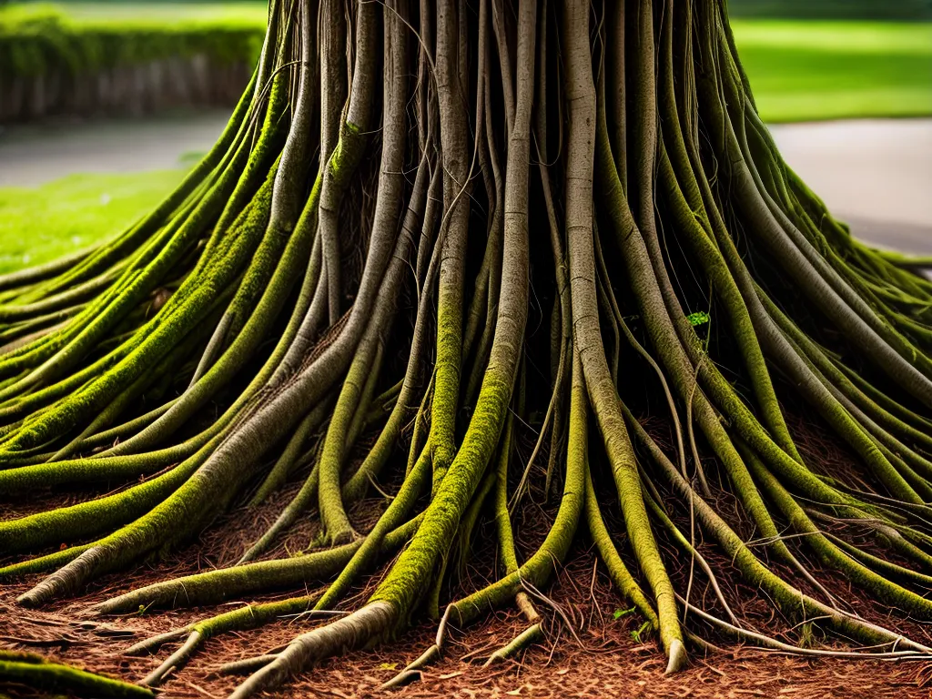 Fotos planta raizes emaranhadas sonhos