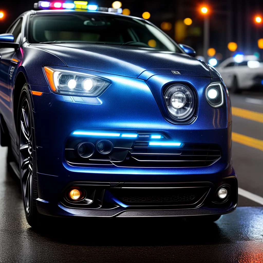 Fotos policia carro luzes reflexo misterio