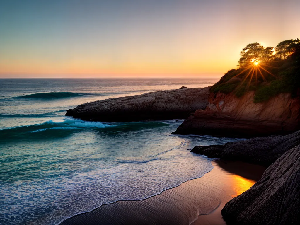 Descubra o fascinante significado dos sonhos de ouro reluzente! 4 Fotos por do sol dourado praia tranquilidade