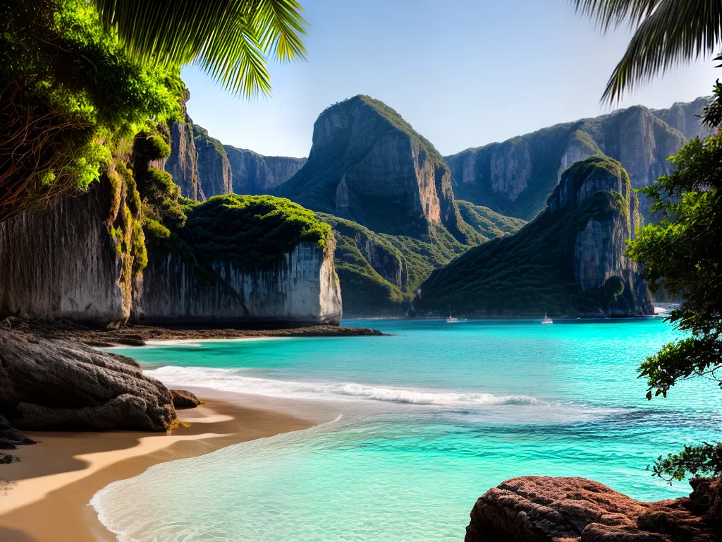 Descubra o Mistério dos Sonhos: Qual o Significado de Sonhar com Praias Secretas? 3 Fotos por do sol praia secreta turquesa