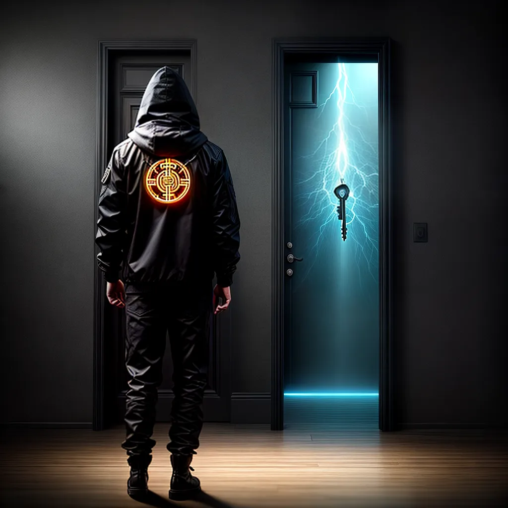 Fotos porta misteriosa simbolos chave jornada