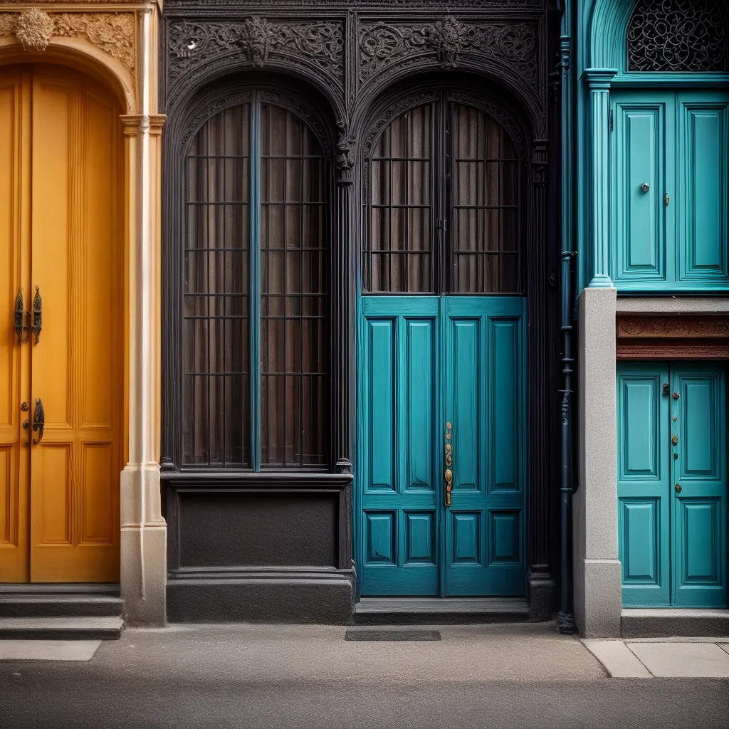 4. Sonhos - Portas para Nossa Vida Interior e Seus Significados 2 Fotos portas coloridas sonhos interiores