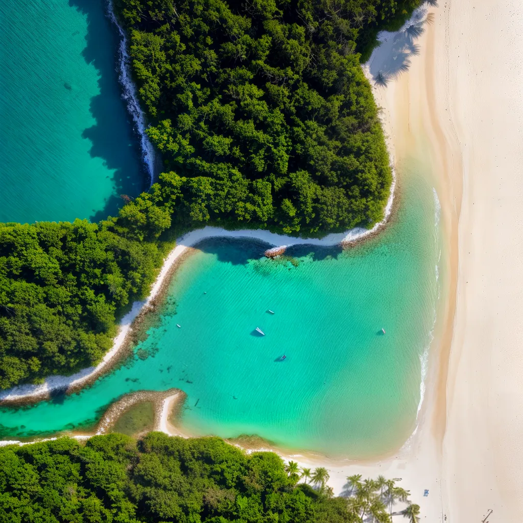 Fotos praia areia branca aguas turquesa