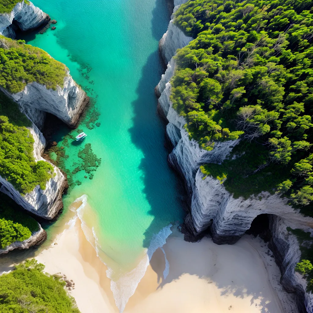 1. Qual o significado de sonhar com peregrinação a praias secretas? 3 Fotos praia escondida aerea destino desconhecido