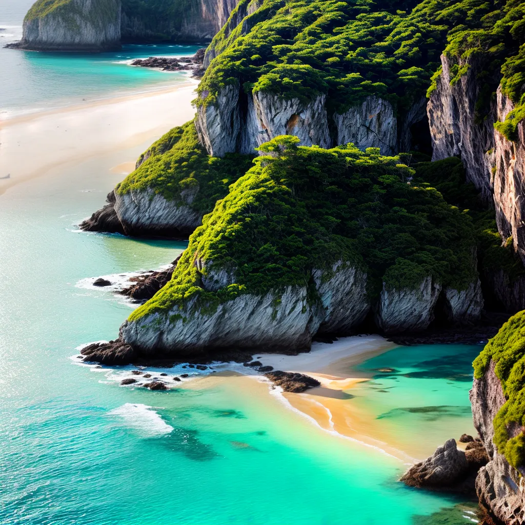 1. Qual o significado de sonhar com peregrinação a praias secretas? 4 Fotos praia escondida aguas turquesa natureza 1