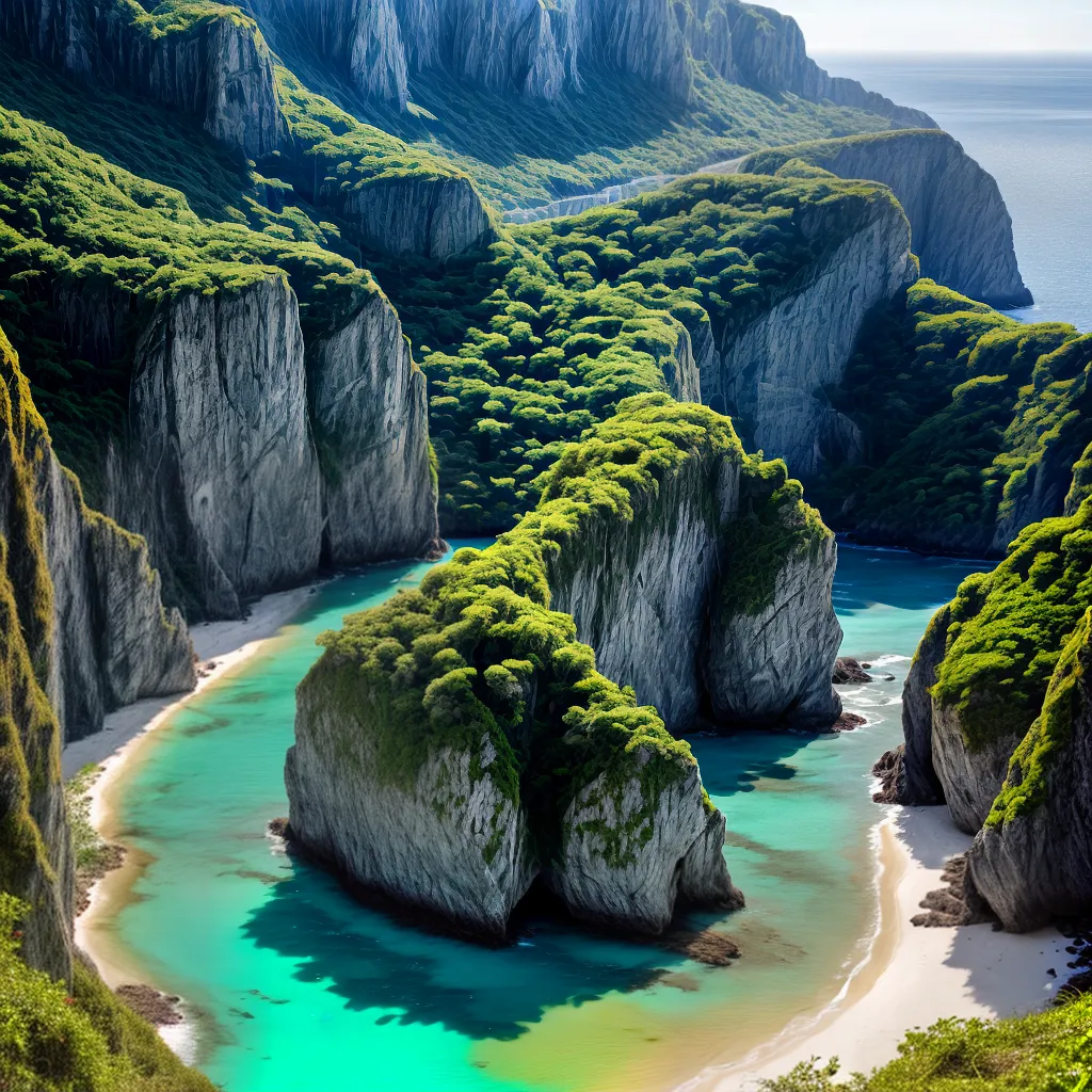 Fotos praia escondida cliffs aguas turquesa 1