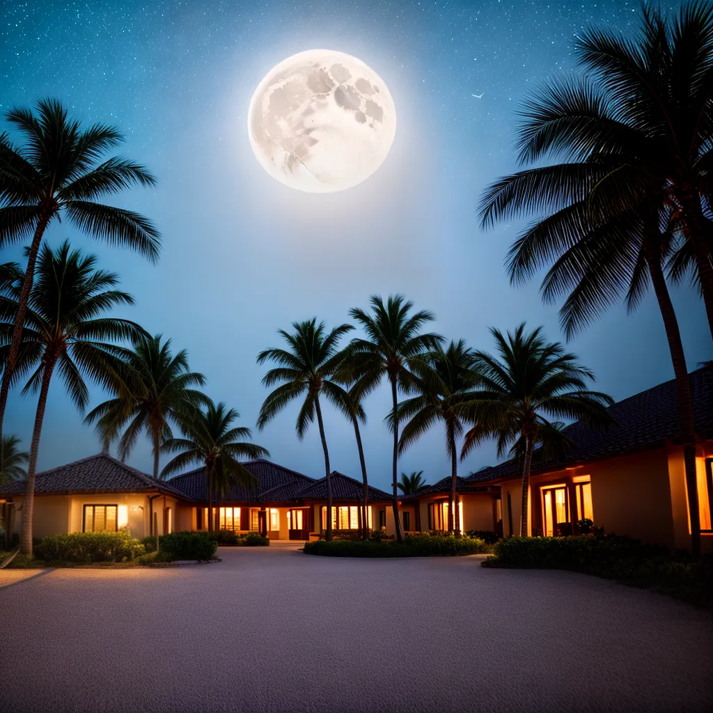 Paisagens Noturnas: Desvendando o Significado de Sonhar com Praias à Noite 6 Fotos praia lua cheia noite serena