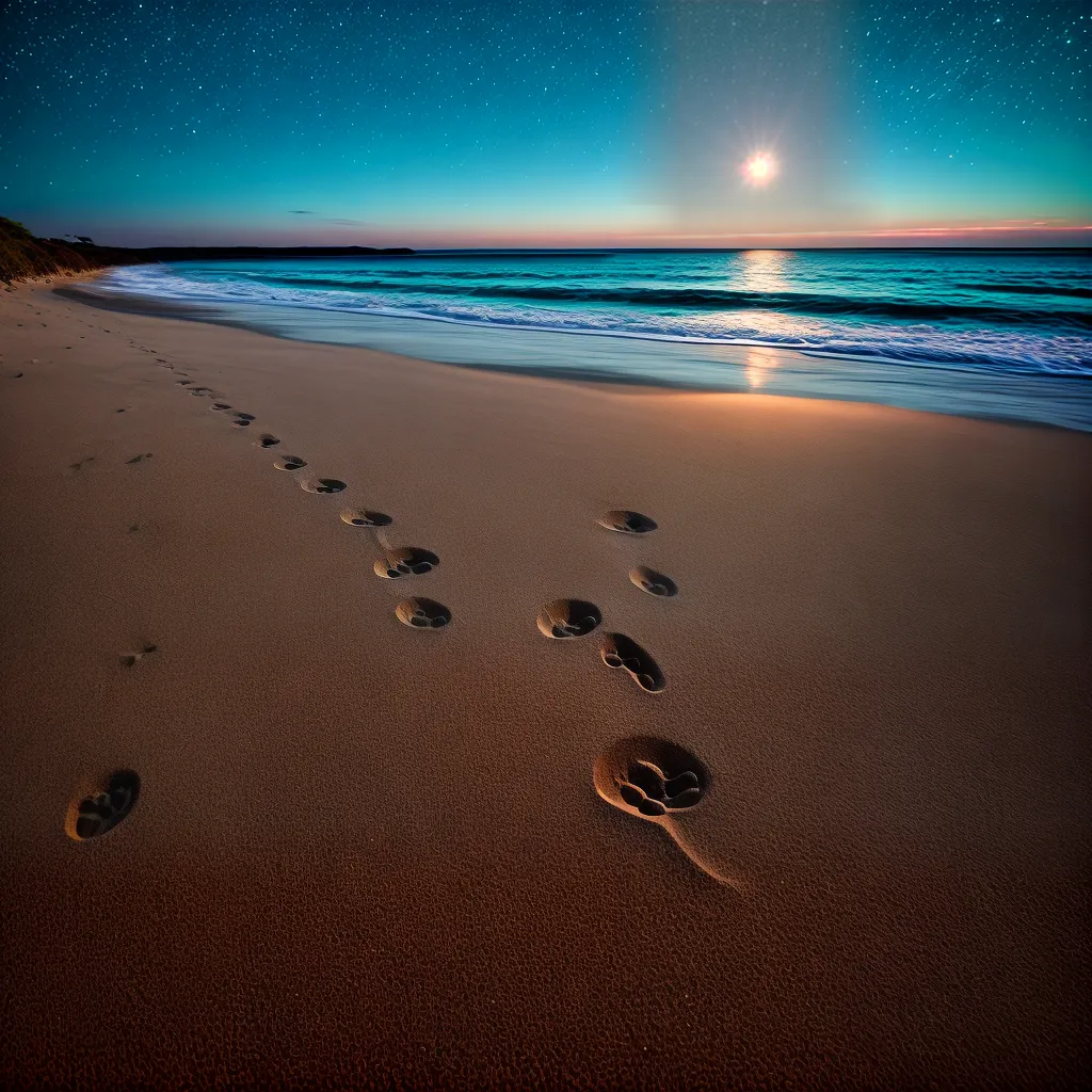 Paisagens Noturnas: Desvendando o Significado de Sonhar com Praias à Noite 3 Fotos praia noturna lua mar estrelas