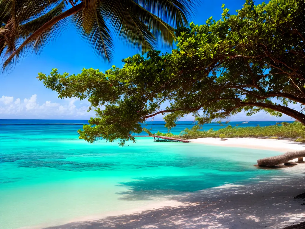 Fotos praia paradisiaca aguas turquesa areia branca 2