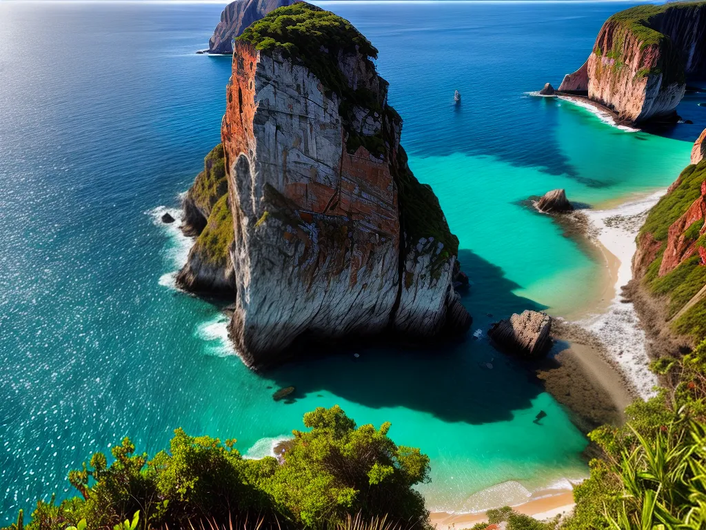 Desvende os Segredos do Sonho Relacionado a Praias Secretas 2 Fotos praia paraiso aerea azul cristal