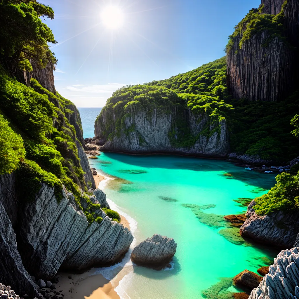 O Significado de Sonhar com Praias Secretas 2 Fotos praia paraiso escondido aguas turquesa 3