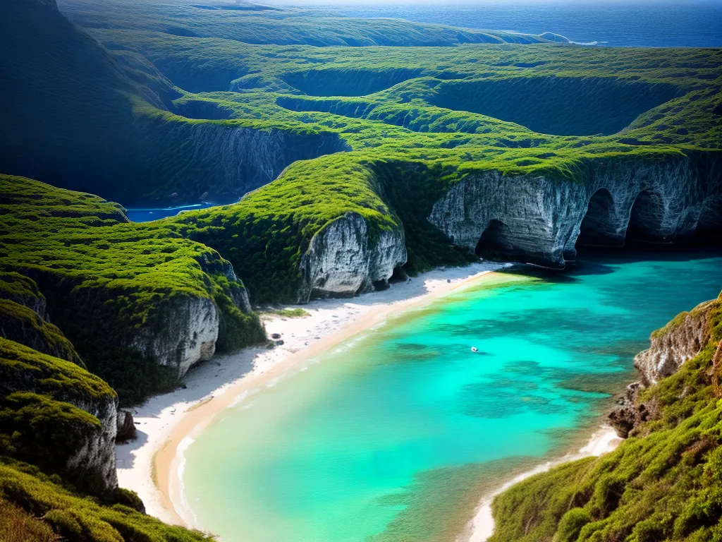 Desvende os Segredos do Sonho Relacionado a Praias Secretas 5 Fotos praia paraiso escondido cliffs turquesa