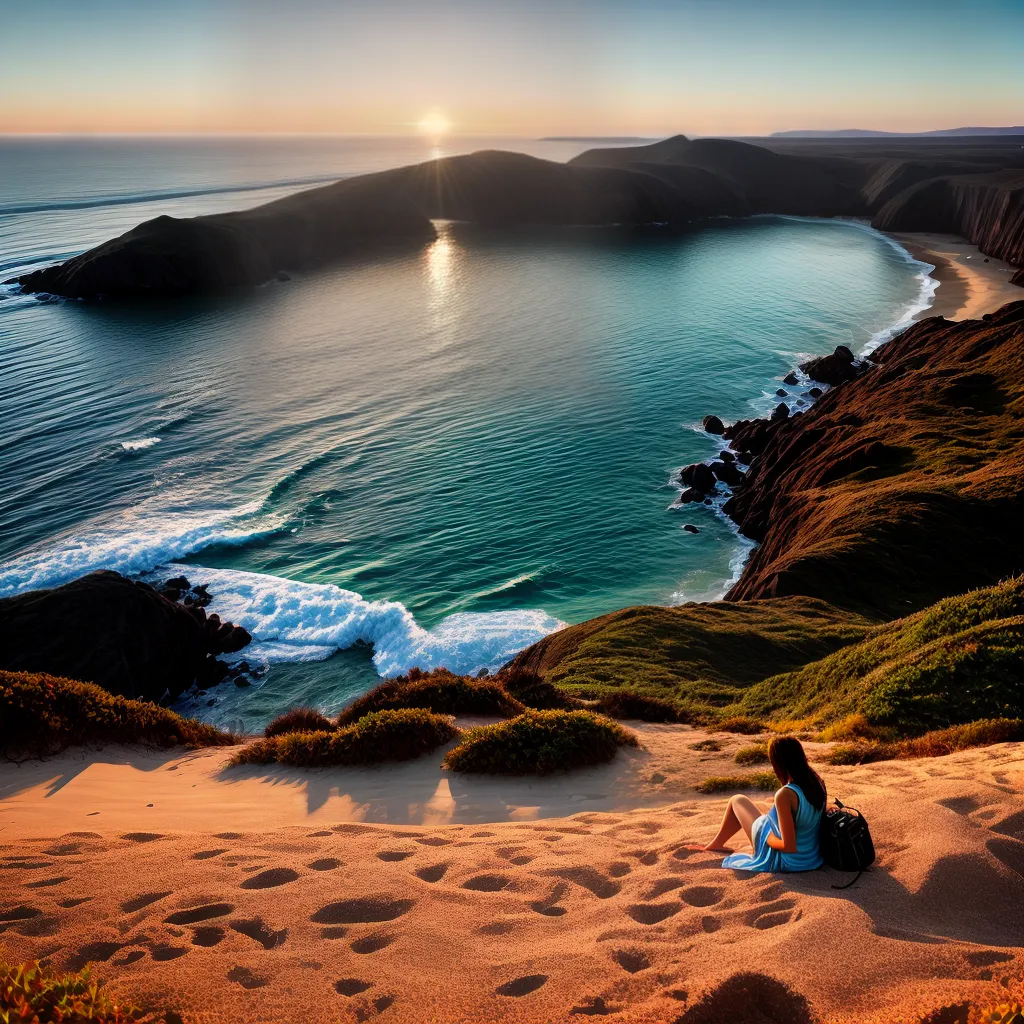 Fotos praia por do sol reflexao solidao