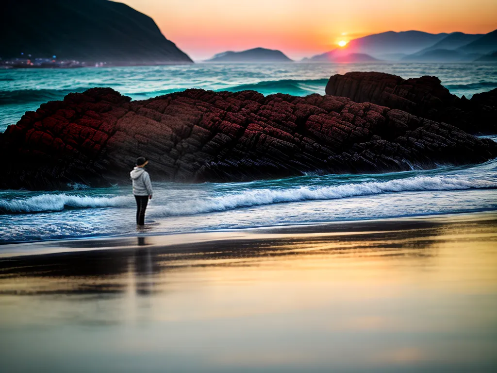 Fotos praia por do sol sonhador 1