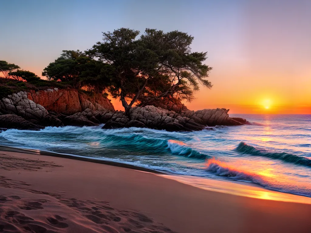 Fotos praia por do sol tranquilidade sonhos