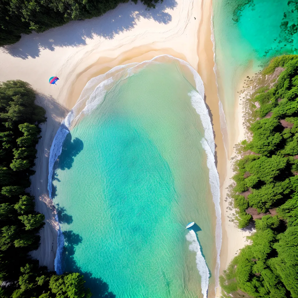 Significado de Sonhar com Praias Secretas e Delícias Geladas 5 Fotos praia secreta agua turquesa casal sorvete