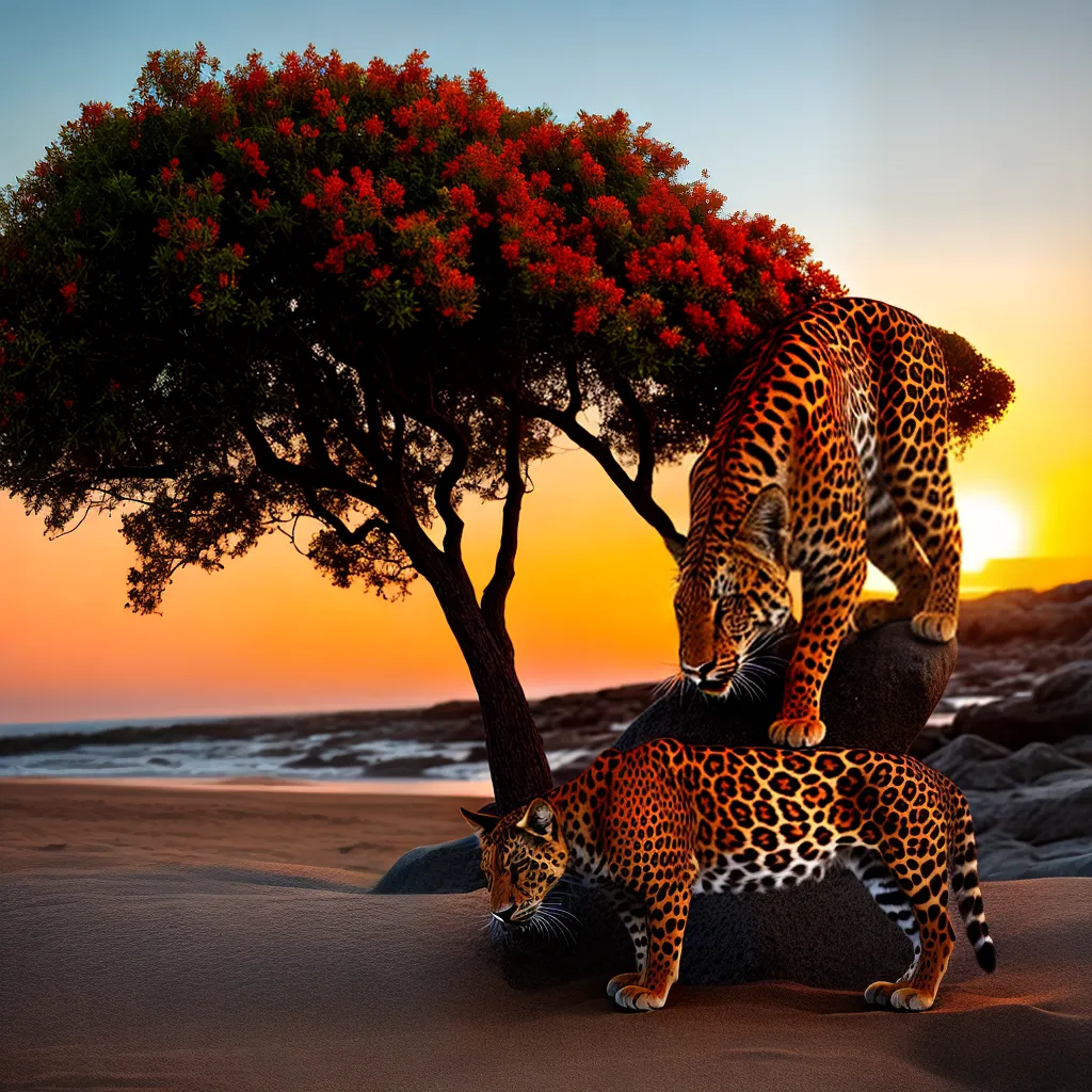 Laranja, Onça e Prancha 6 Fotos praia surf jaguar por do sol