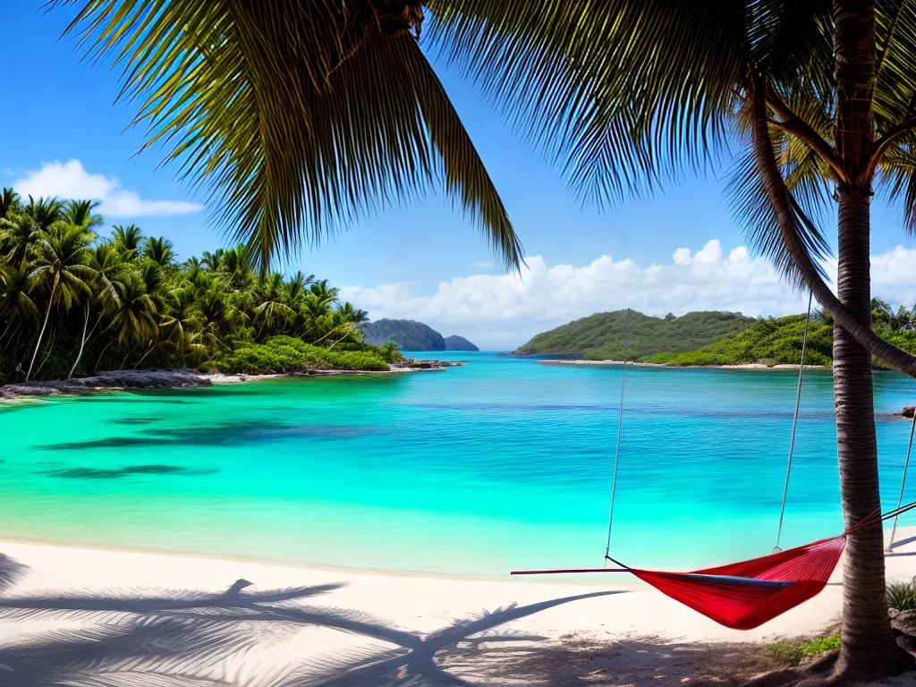 Fotos praia tropical aguas cristalinas hammock