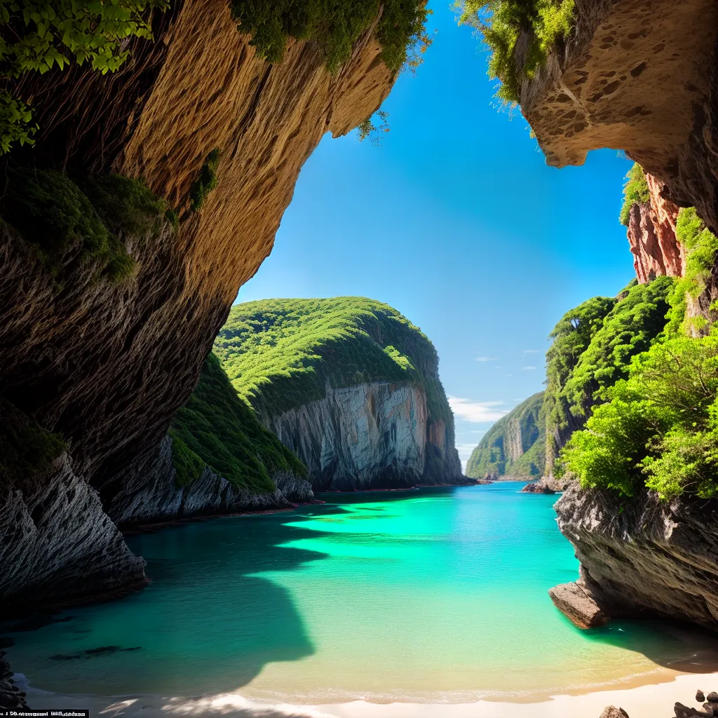 Desvendando as Minúcias: O Significado dos Sonhos das Praias Secretas 5 Fotos praia turquesa natureza caverna por do sol