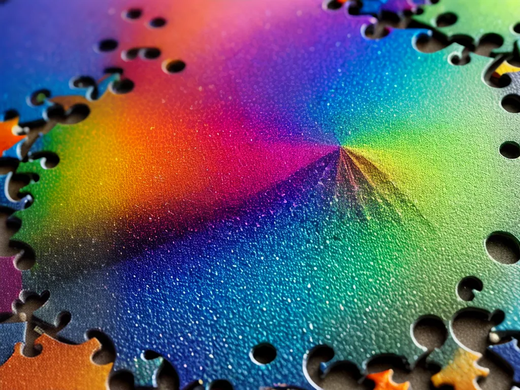 Fotos puzzle paisagem colorida realizada
