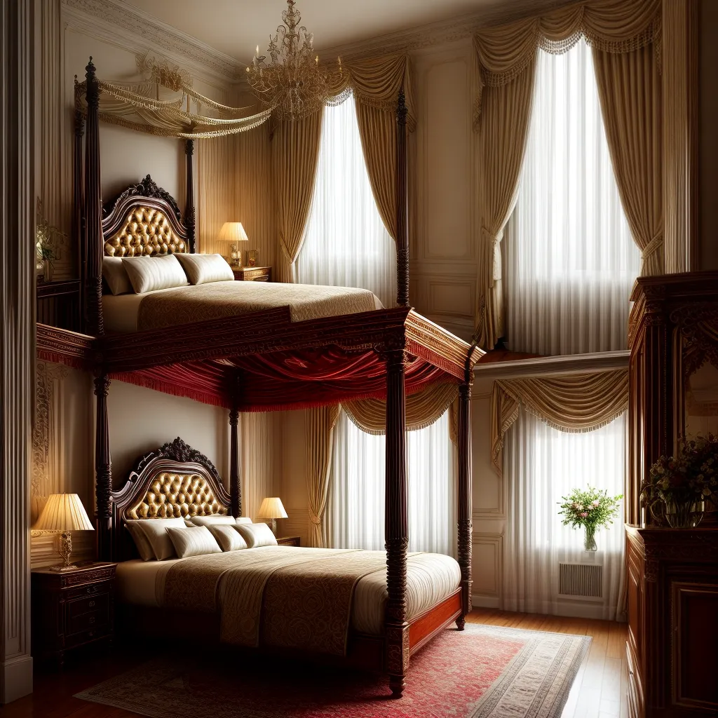 Fotos quarto luxuoso cama dourada decoracao