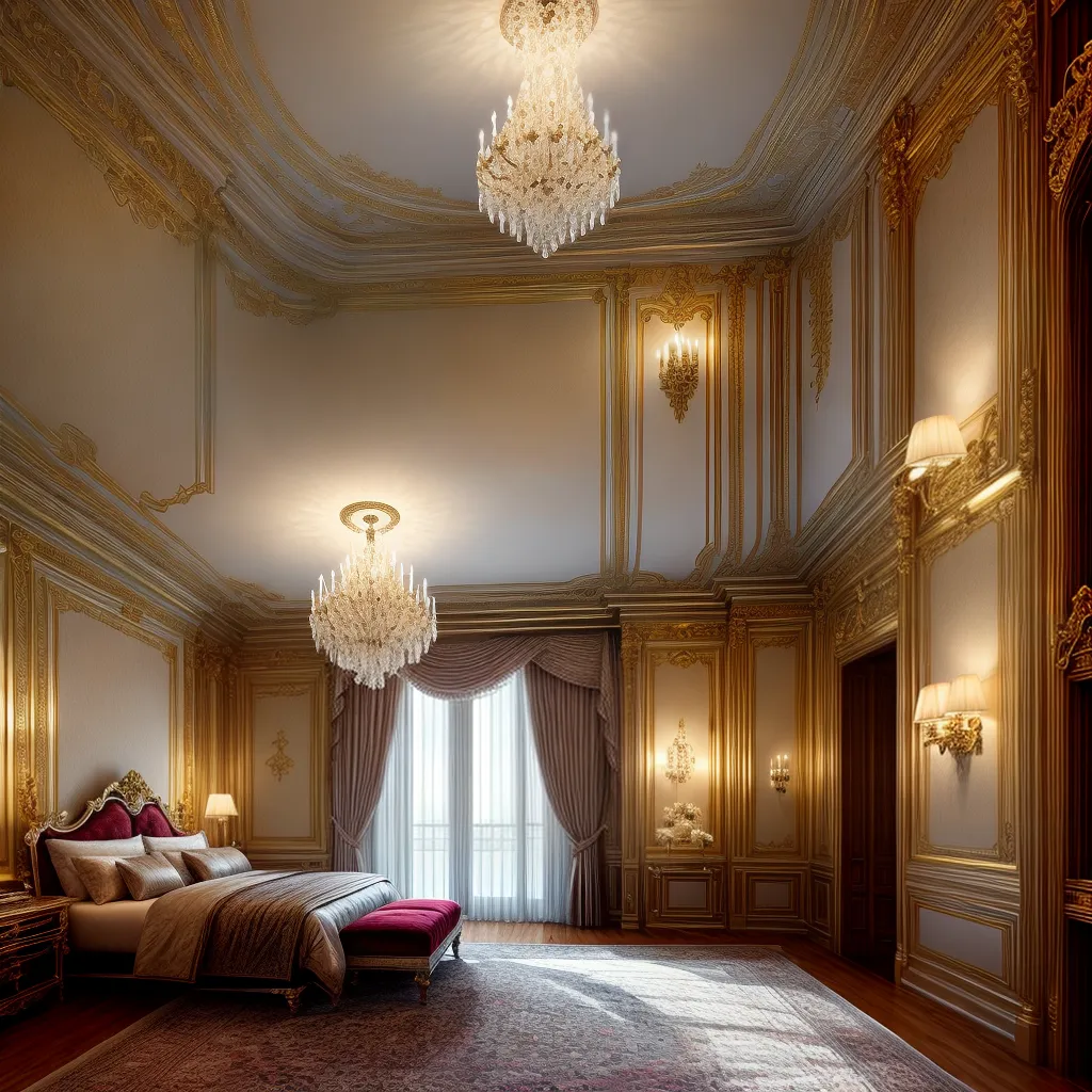 Fotos quarto luxuoso cama king size opulencia