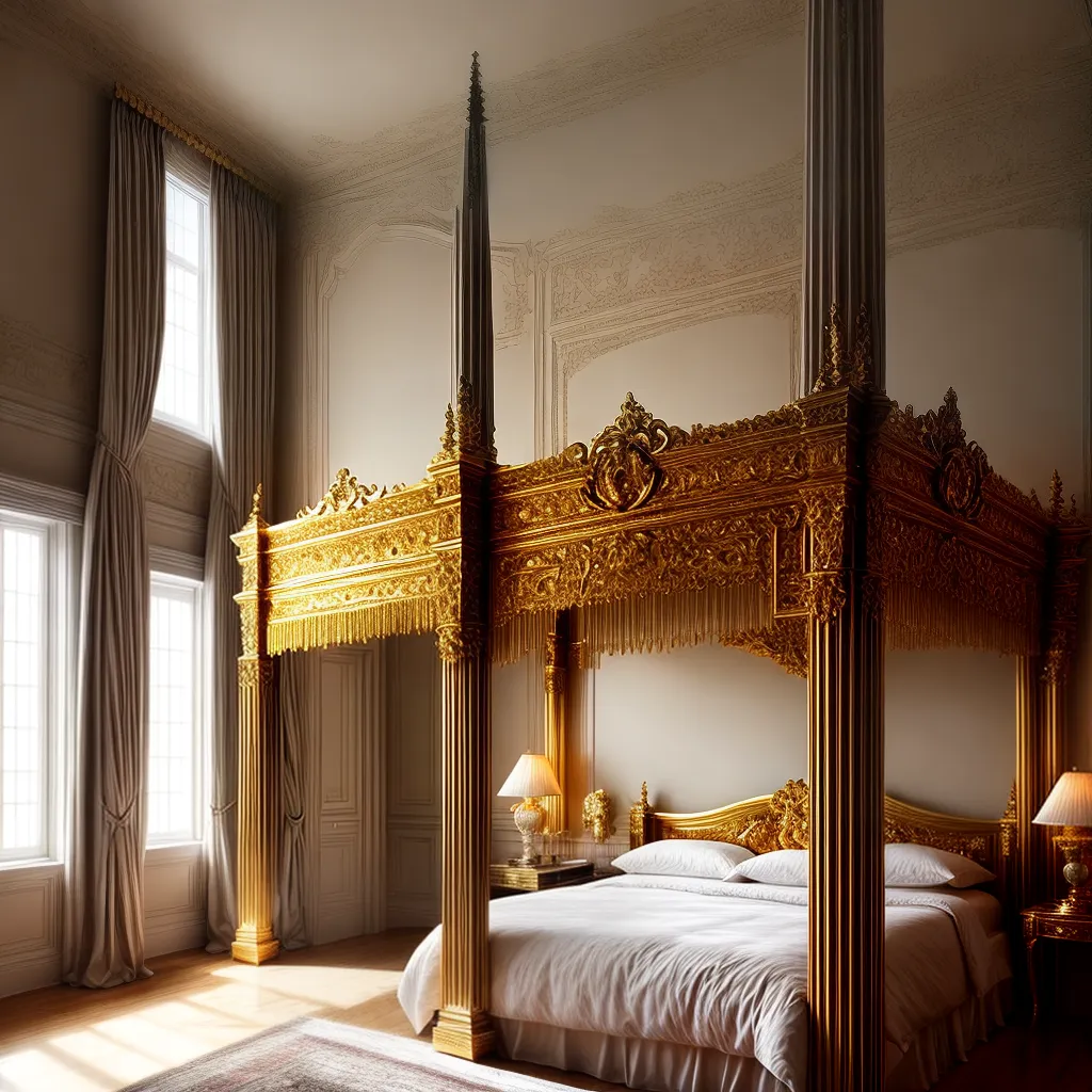 Fotos quarto luxuoso cama satin luz
