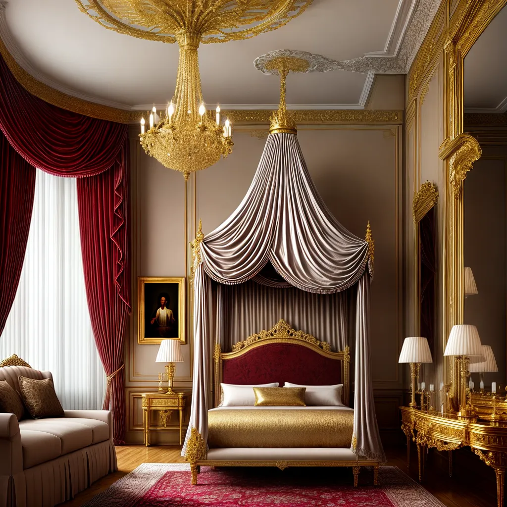 Fotos quarto luxuoso cama veludo ouro