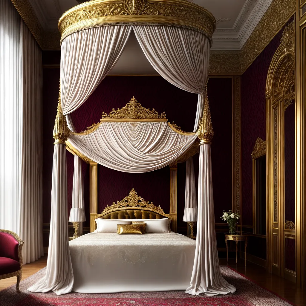 Fotos quarto luxuoso dourado veludo