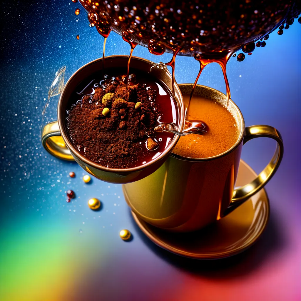 Fotos quentao mug ilustracao colorida