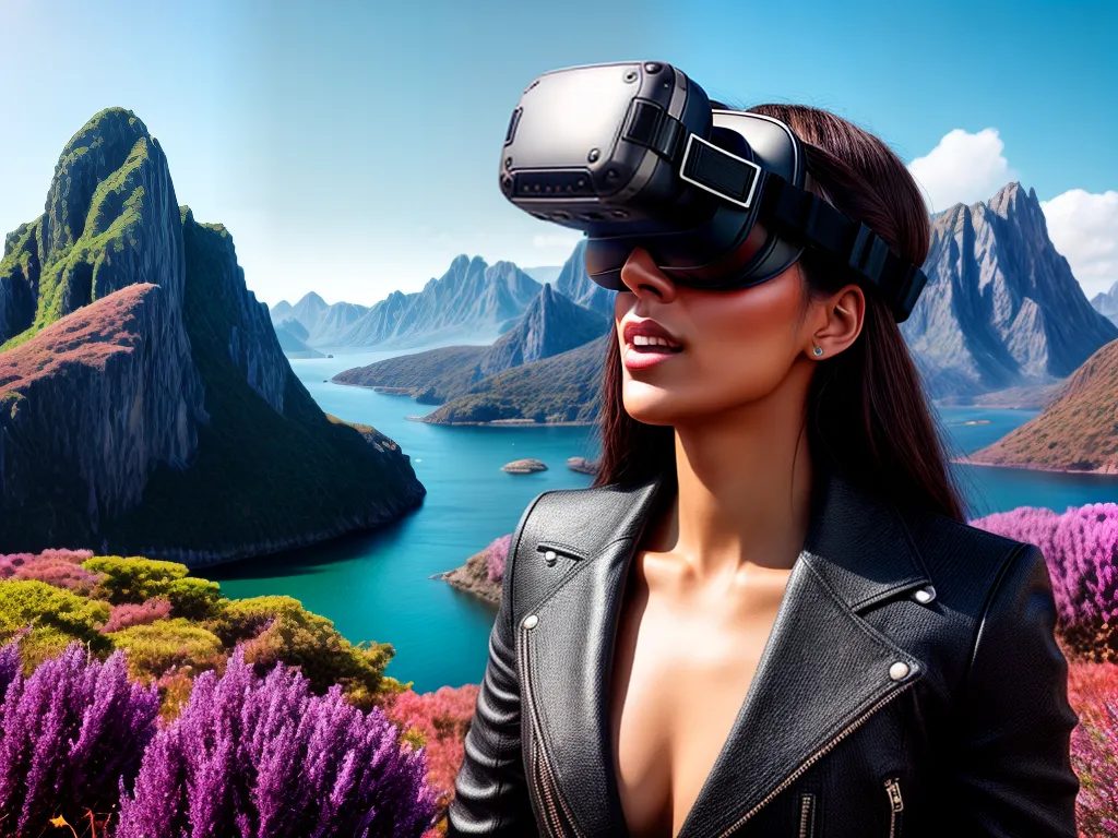 Fotos realidade virtual paisagem surreal 1