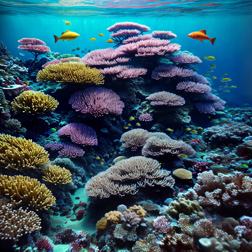 Fotos recife coral peixes aguas turquesa