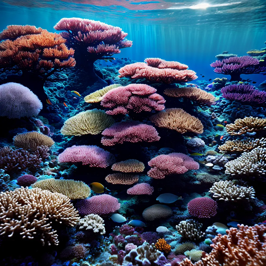 Fotos recife coral peixes coloridos