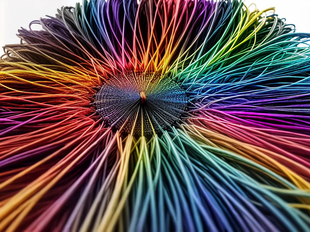 Fotos rede sonhos colorida emaranhada