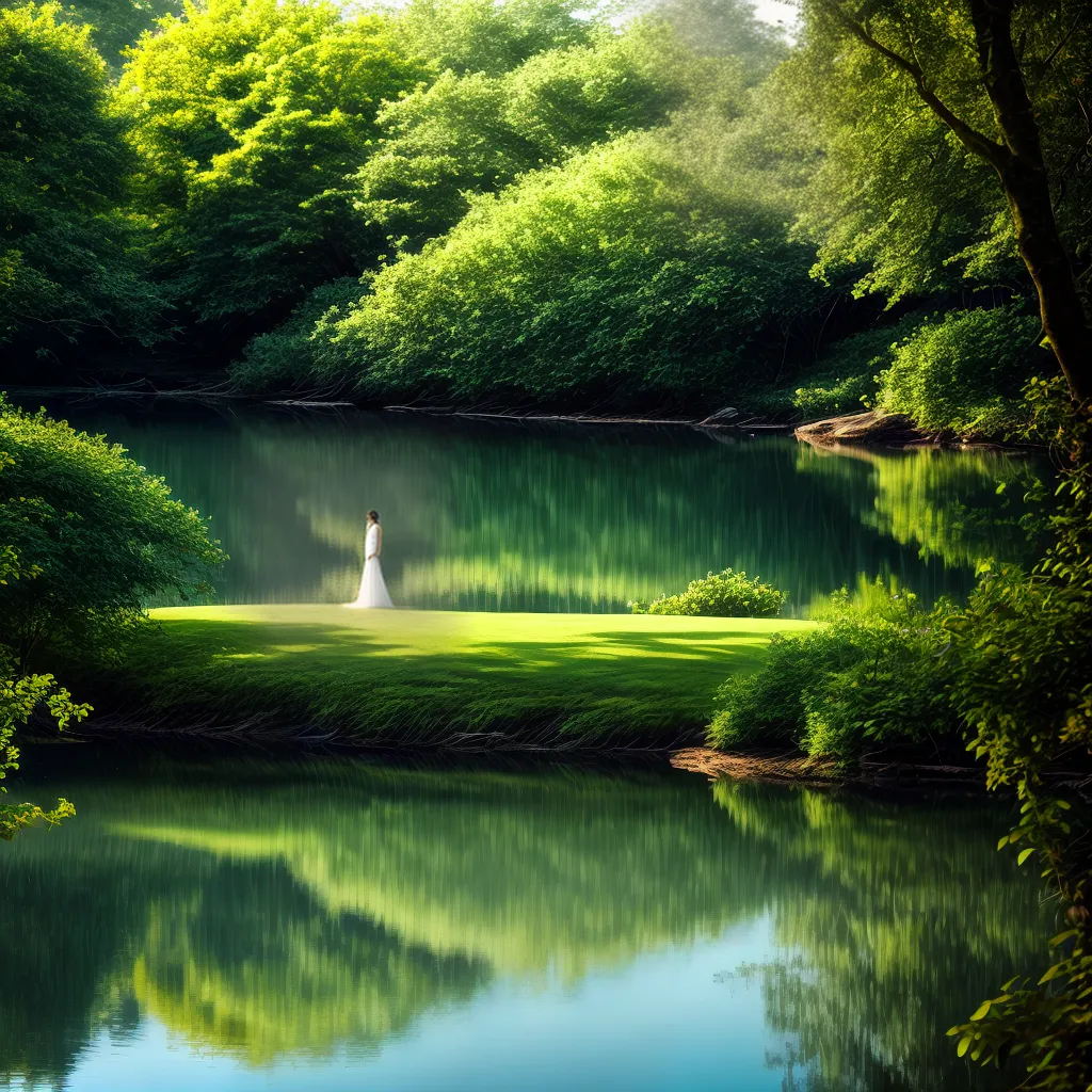 Fotos reflexao lago verde sonhos
