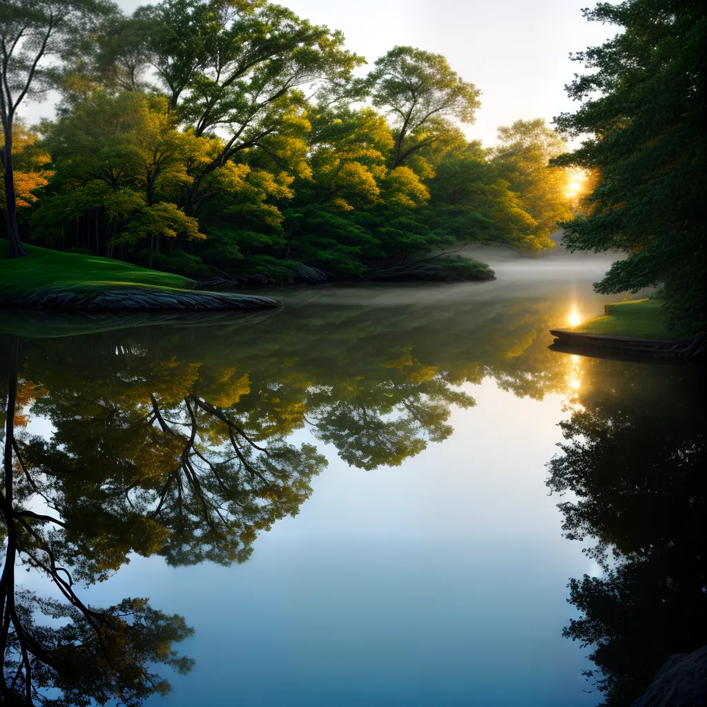 Fotos reflexo lago serenidade introspeccao