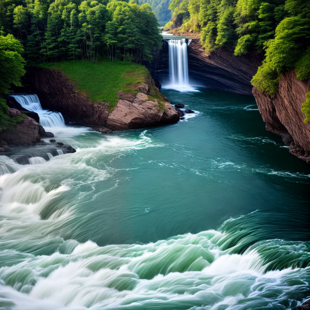 Fotos represa poderosa cascata energia sustentavel