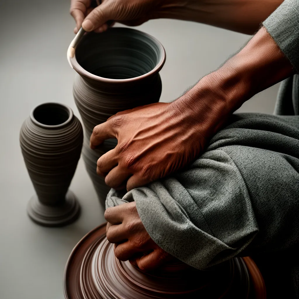 Sonhar com um Organizador Oleiro: Qual o Significado? 4 Fotos roda do potter artista criatividade