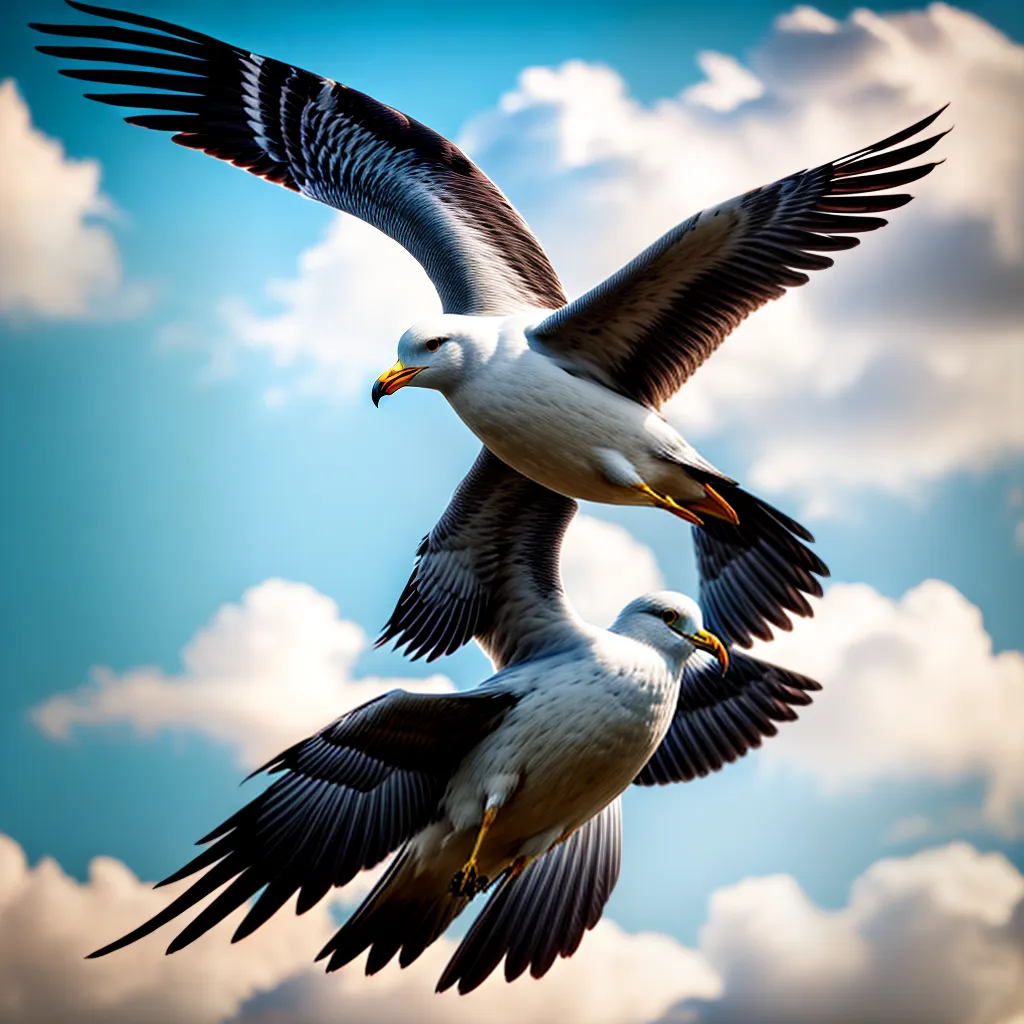 Lamentos Celestiais: O Significado de Sonhar com uma Ave-Marinha 6 Fotos seagull voo ceu nuvens sol