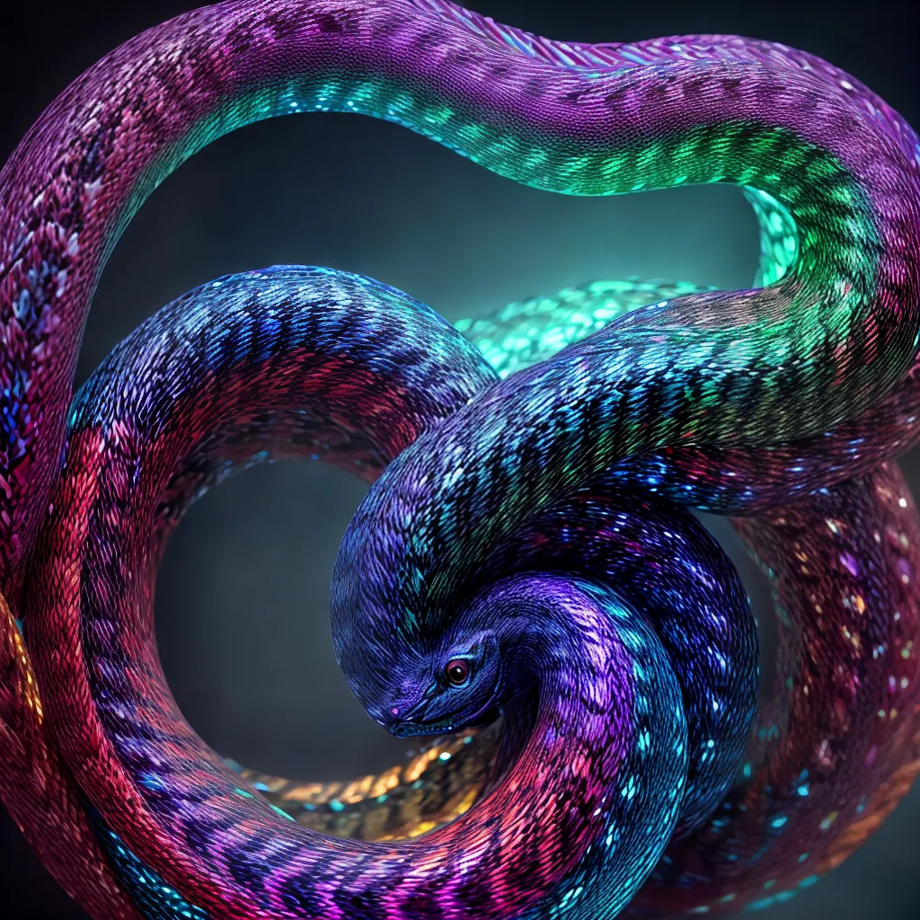 Qual o Significado de Sonhar com Serpente? Descubra Aqui! 6 Fotos serpente colorida sonho transformacao