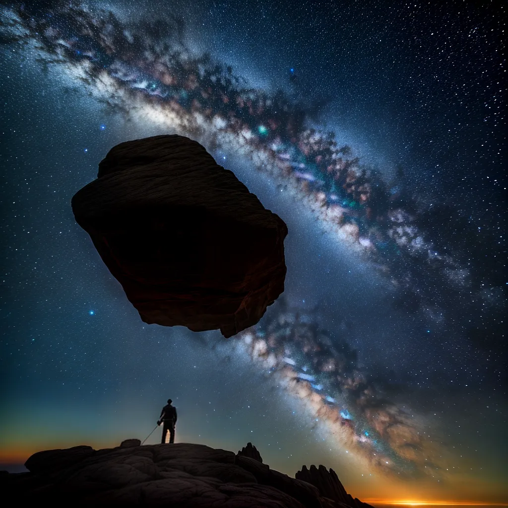 Fotos sonhador estrelas galaxias cosmos