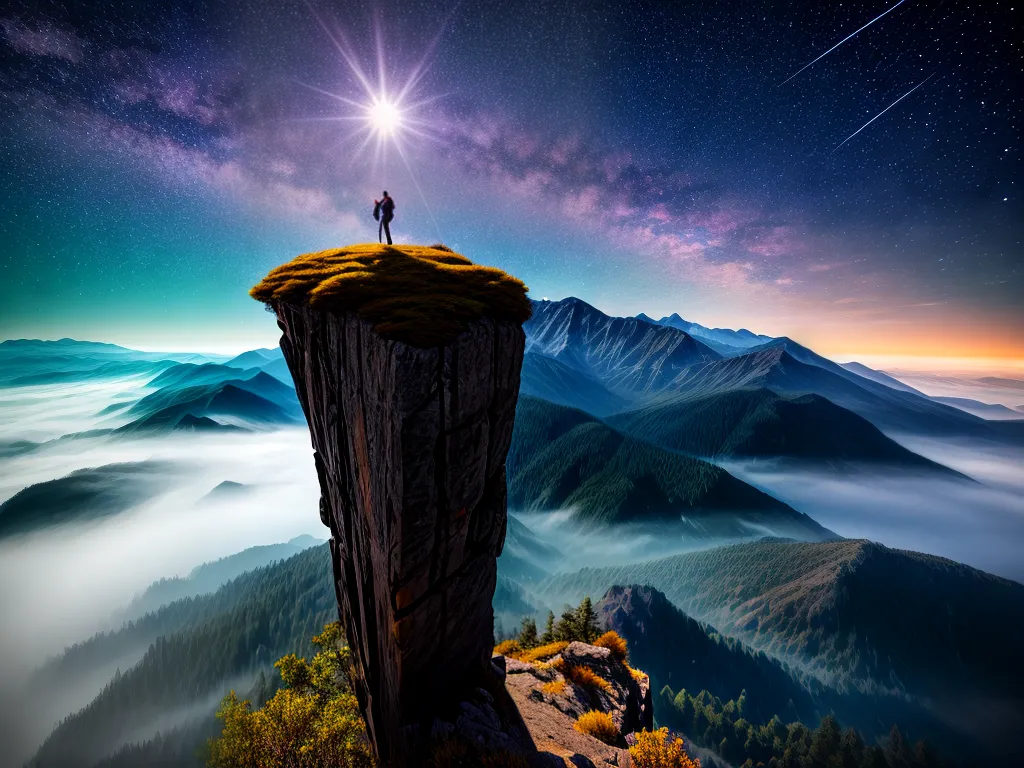 6. O Magnetismo dos Sonhos: Como Atrair a Realização dos Desejos 4 Fotos sonhador estrelas montanha 6
