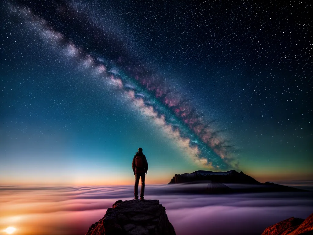 Fotos sonhador estrelas montanha 7
