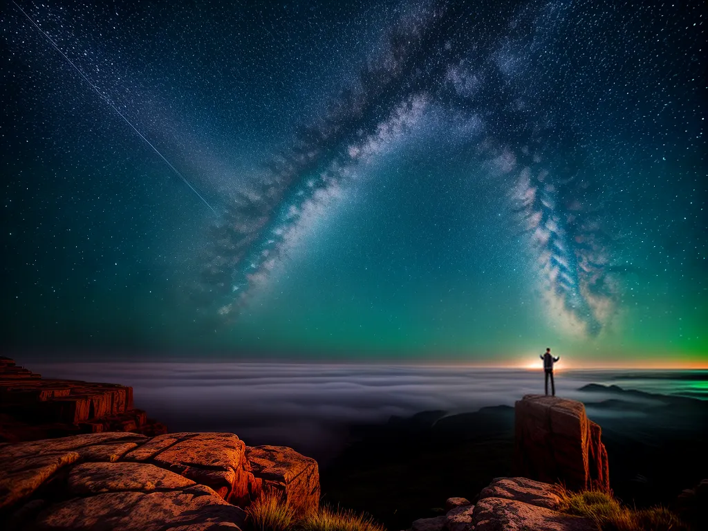 Deslumbrativo e Místico: Descubra os Significados dos Sonhos 2 Fotos sonhador estrelas nevoeiro
