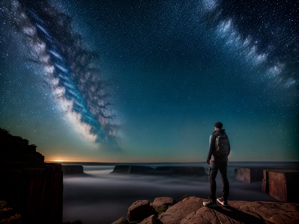 Fotos sonhador misterio ceu estrelado