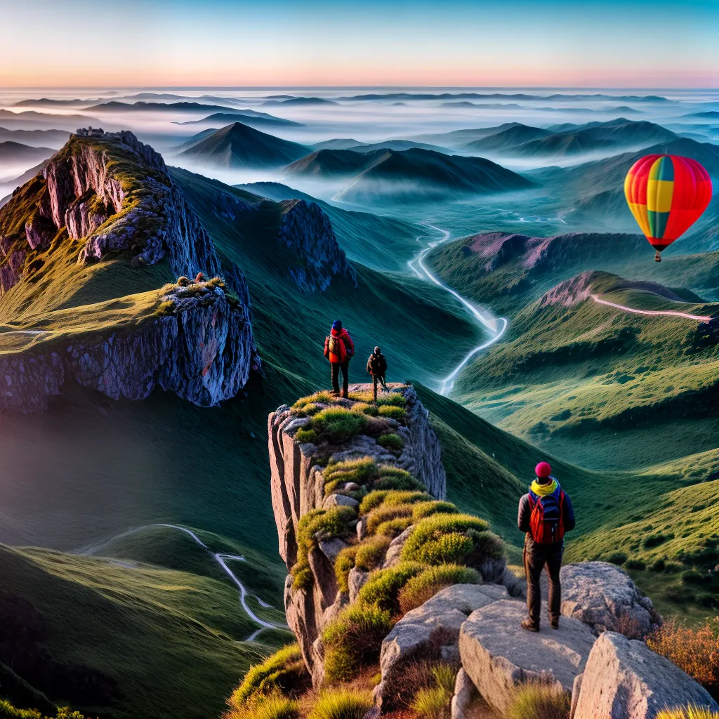 Garimpe seus sonhos e descubra seu verdadeiro significado 5 Fotos sonhador montanha baloes amanhecer