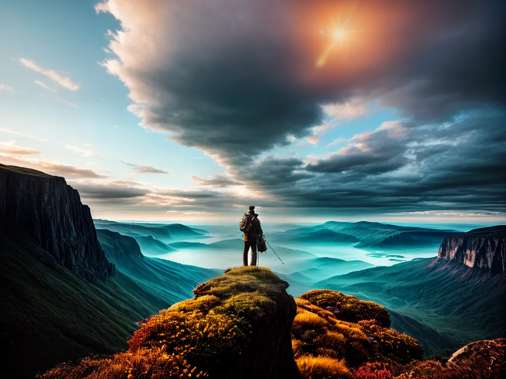 Fotos sonhador paisagem porta misteriosa